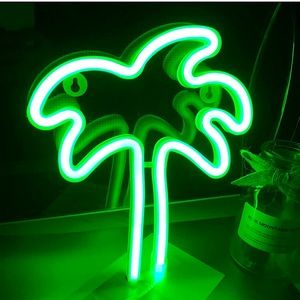 Neon Green Palm Tree Summer Vacation Cute Wall/Room/Outdoor/Porch/Window Decor